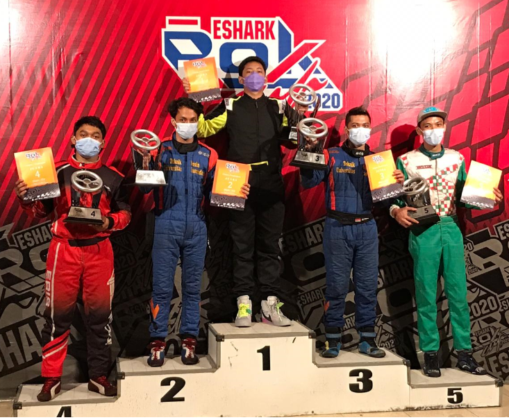 Tim Karting KOMPETITIF UPI Boyong Beberapa Kategori Juara Umum Balap Gokart Eshark Rok Cup (ERC) 2020