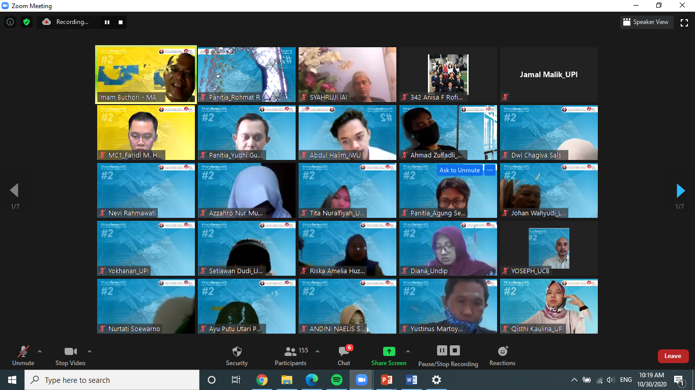 Webinar Program Studi Magister Arsitektur FPTK UPI City Transformation; How City Transformed Follows 4.0 Era