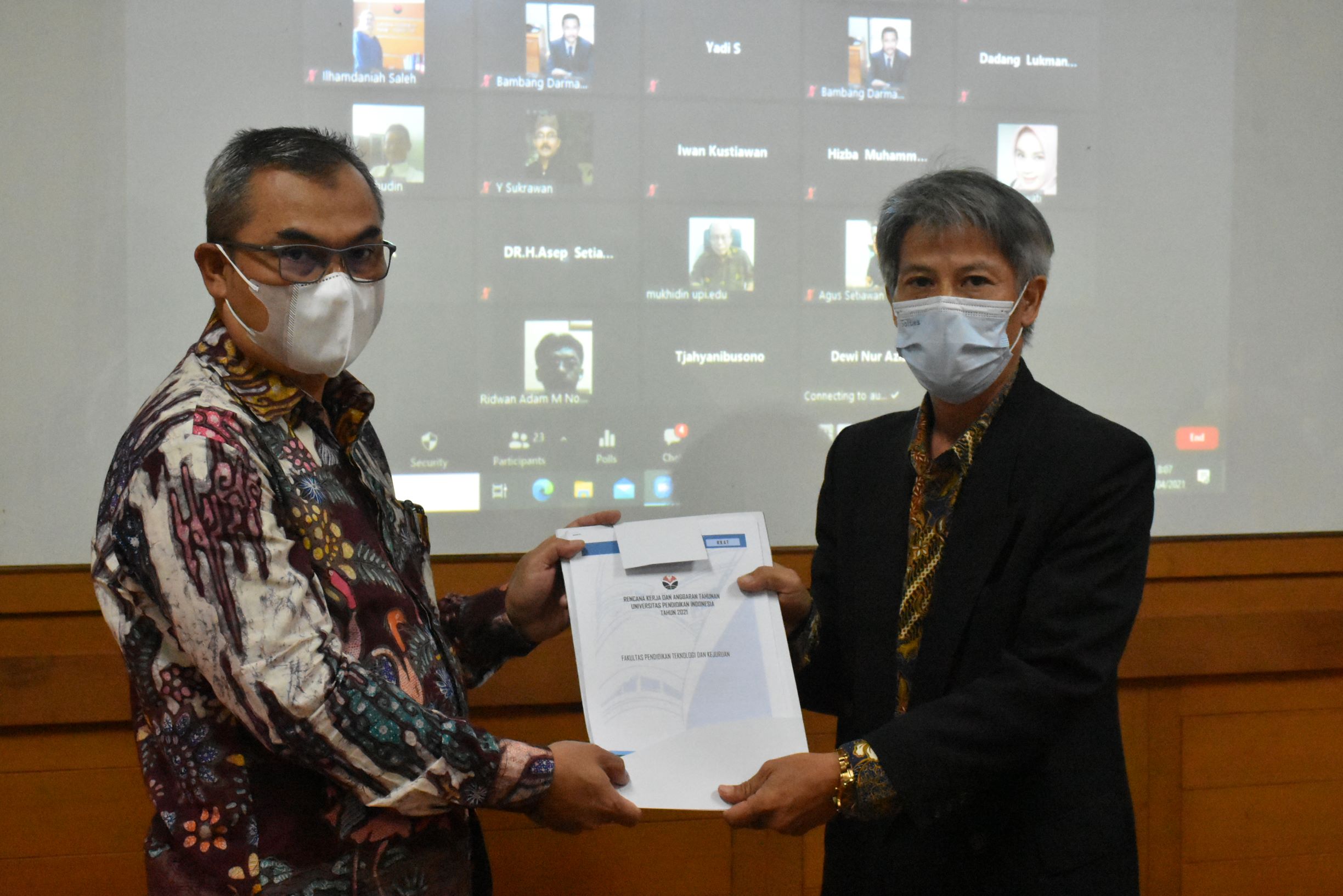 Serah Terima Jabatan Wakil Dekan bidang Akademik FPTK UPI