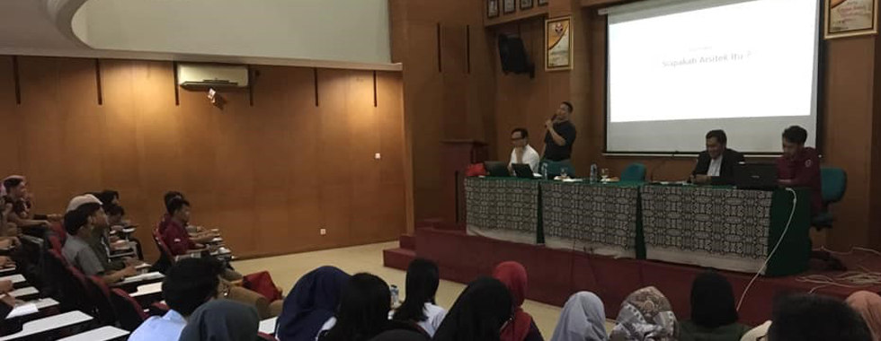 Departemen Pendidikan Teknik Arsitektur FPTK UPI Gelar Sosialisasi Organisasi Profesi Arsitek & Peta Jalan Pendidikan Formal Menjadi Arsitek Di Indonesia