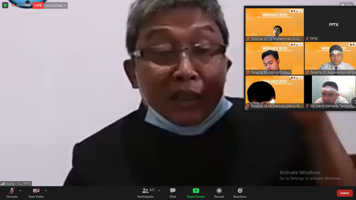 Ketua IKA FPTK UPI: Keberhasilan anda esok hari ditentukan oleh pola pikir hari ini