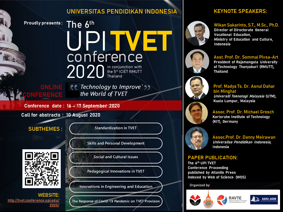 The 6th UPI TVET Conference 2020