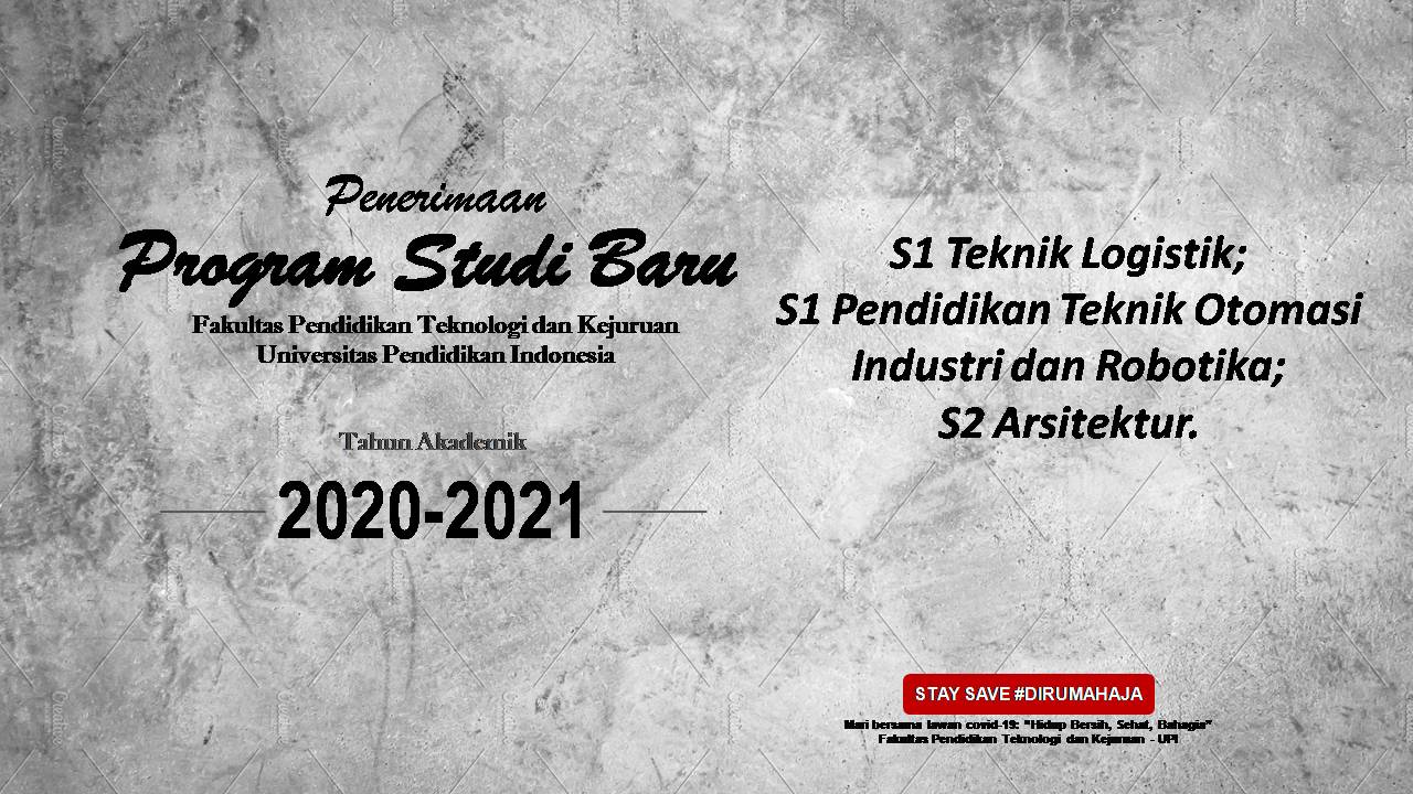 Penerimaan Program Studi Baru FPTK UPI