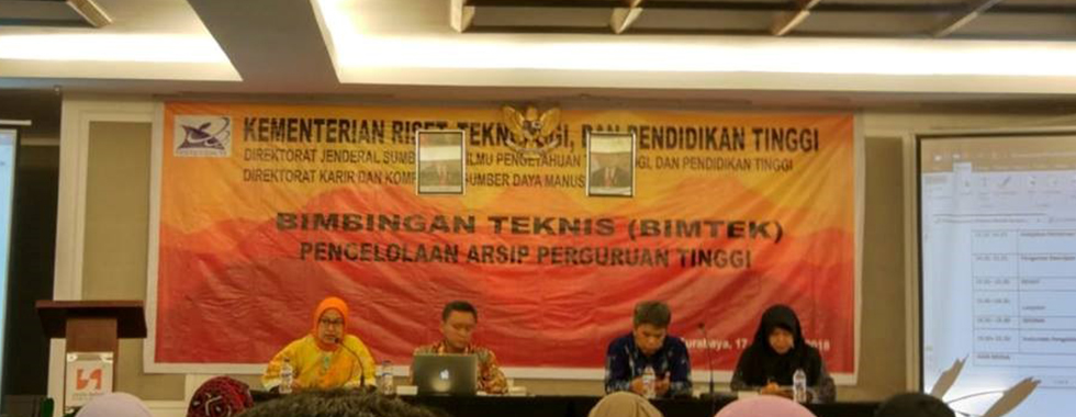 Dekan FPTK UPI Utus 2 orang Pengelola Arsip Ikuti Bimbingan Teknis (Bimtek) Pengelola Arsip