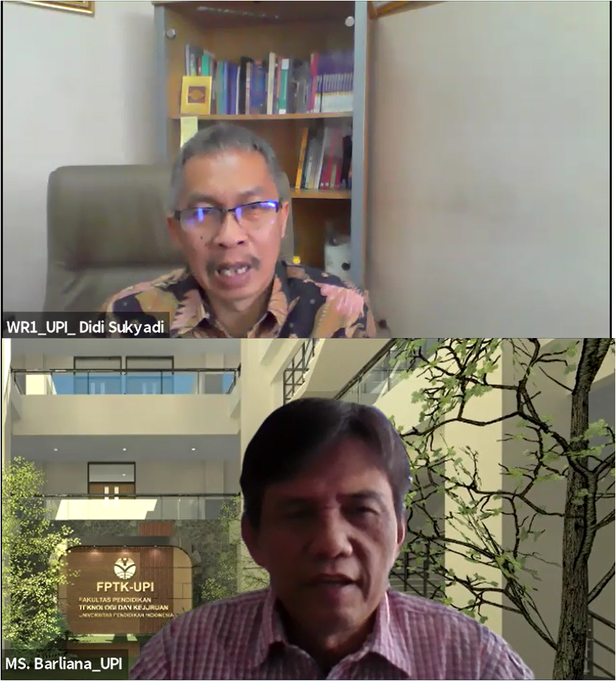 Discussion on MBKM Cooperation between FPTK UPI-FT UNJ and FPTK UPI - FT UNY