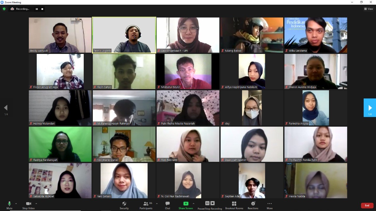 Prodi Teknik Logistik FPTK UPI  Selenggarakan Webinar Series ke-1: Tipe Ide Bisnis 