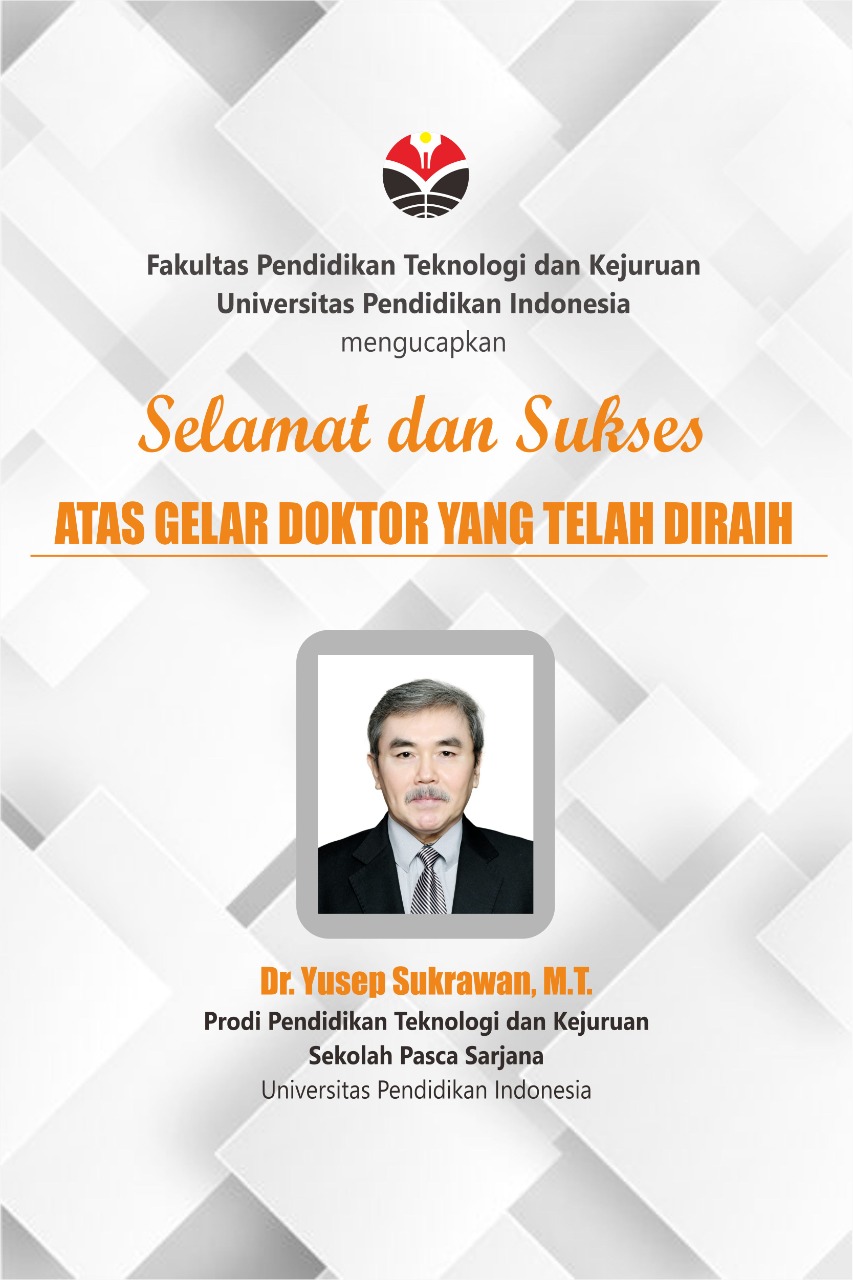 Selamat dan Sukses Atas Gelar Doktor Yang Telah Diraih
