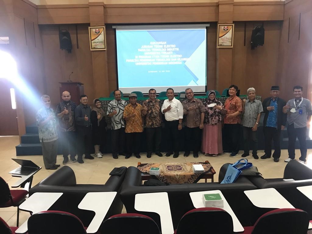 Prodi Teknik Elektro FPTK UPI menerima kunjungan Benchmarking Kurikulum  Jurusan Teknik Elektro Universitas Trisakti, 23 Mei 2023