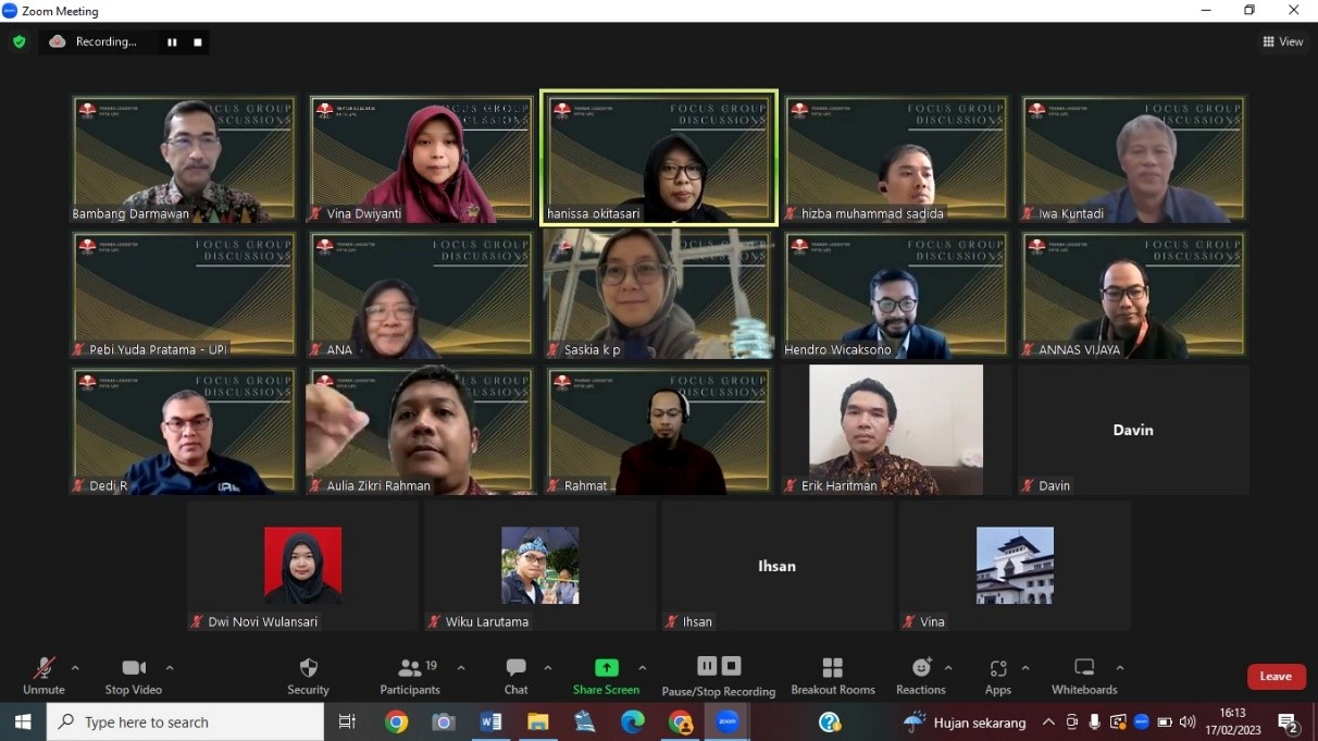 Program Studi Teknik Logistik FPTK UPI selenggarakan FGD bersama Constructor University - JERMAN