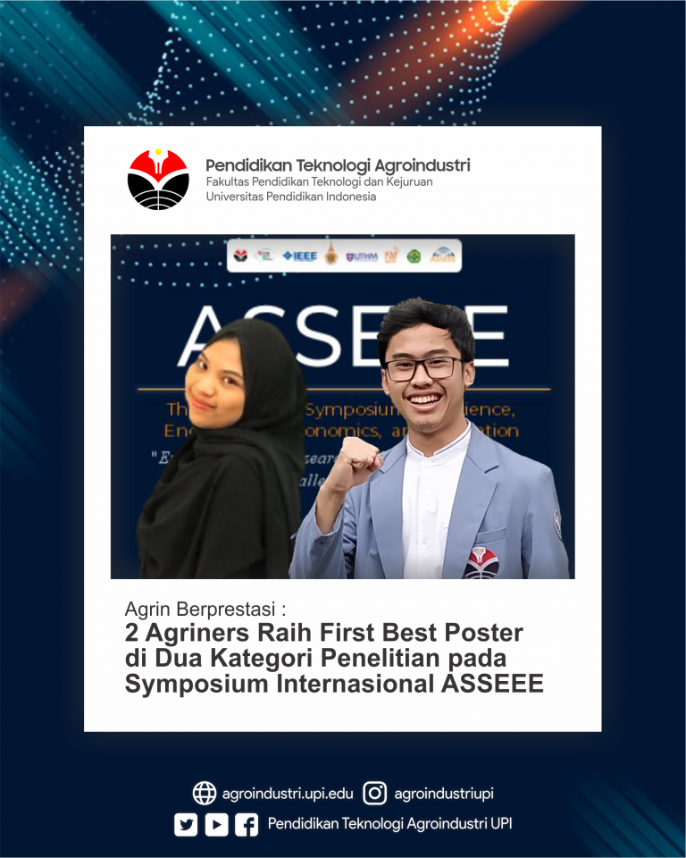 Tim mahasiswa Program Studi Pendidikan Teknologi Agroindustri Raih Best Poster