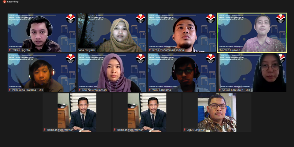 President Indonesian Supply Chain and Logistics Institute (ISLI) Menjadi Narasumber FGD Pengembangan Kurikulum dan KBK Program Studi Teknik Logistik