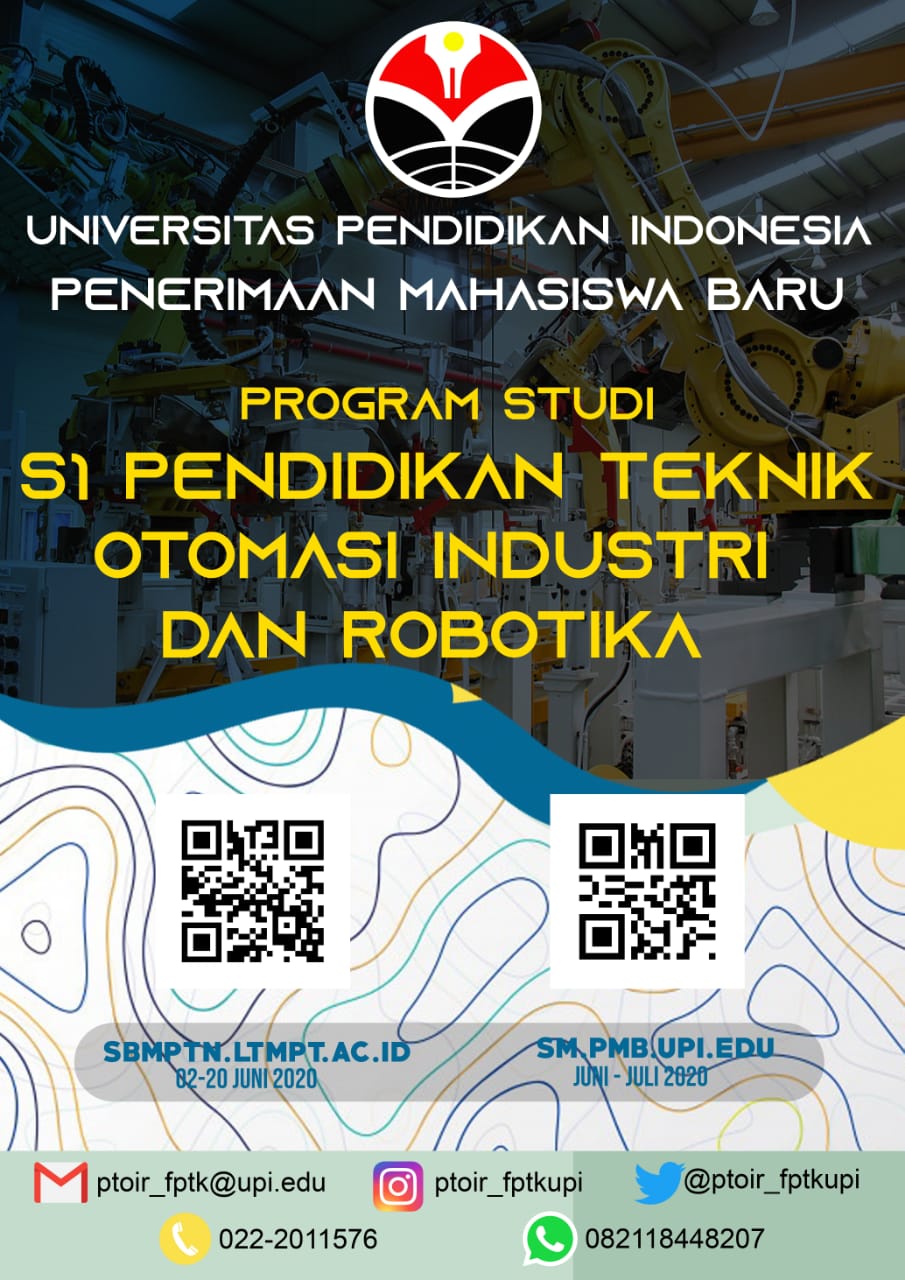 Penerimaan Mahasiswa Baru Pendidikan Teknik Otomasi Industri dan Robotika S1