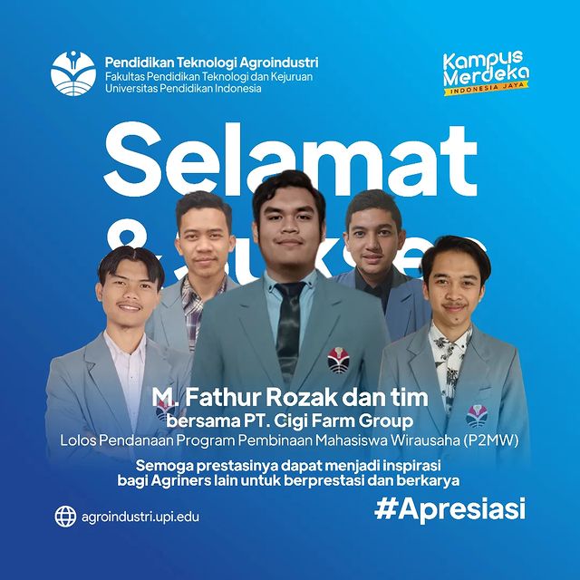 Mahasiswa FPTK Meraih Pendanaan Program Pembinaan Mahasiswa Wirausaha (P2MW)