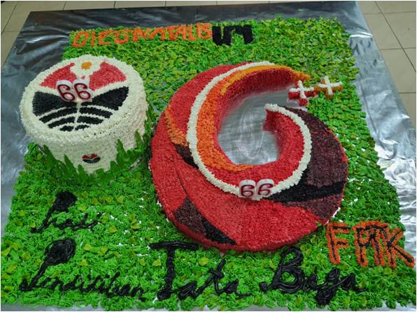 Culinary Arts Education Study Program Presents UPI 66th Anniversary Cake