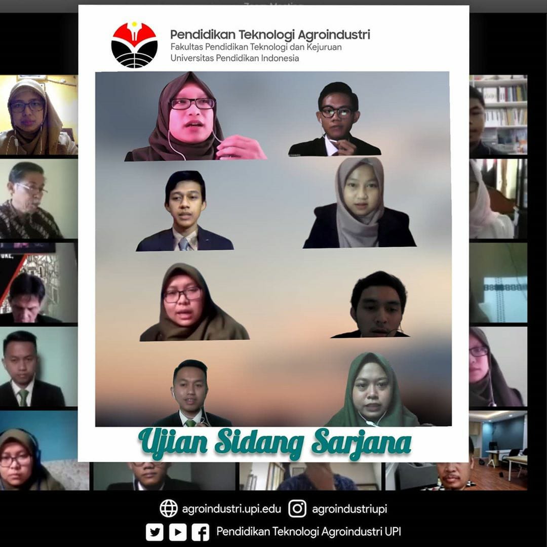 Mahasiswa Prodi Pendidikan Teknologi Agroindustri FPTK UPI Berhasil Lulus Ujian Sidang Sarjana "Online"