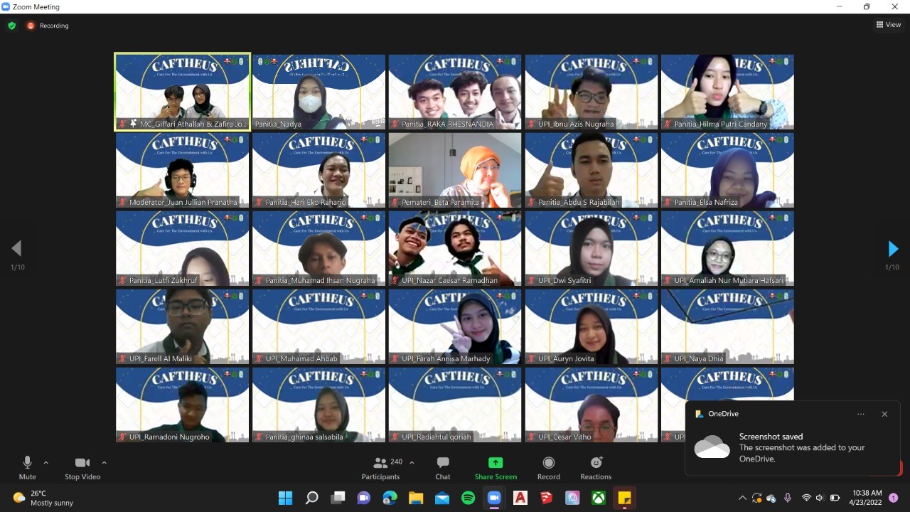 Mahasiswa DPTS FPTK UPI selenggarakan Webinar  "Penutup Atap yang Efisien dalam Menghadapi Cuaca Ekstrem"