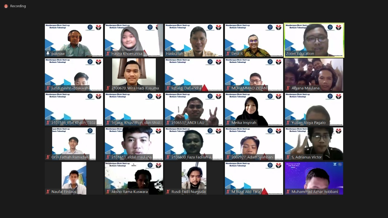 Prodi PTOIR FPTK UPI Selenggarakan Kuliah Umum Kewirausahaan : Membangun Bisnis Start-Up Berbasis Teknologi