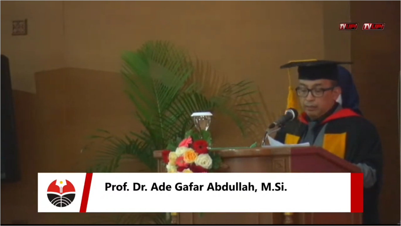 Prof. Dr. Ade Gafar Abdullah, S.Pd., M.Si., dikukuhkan sebagai Guru Besar