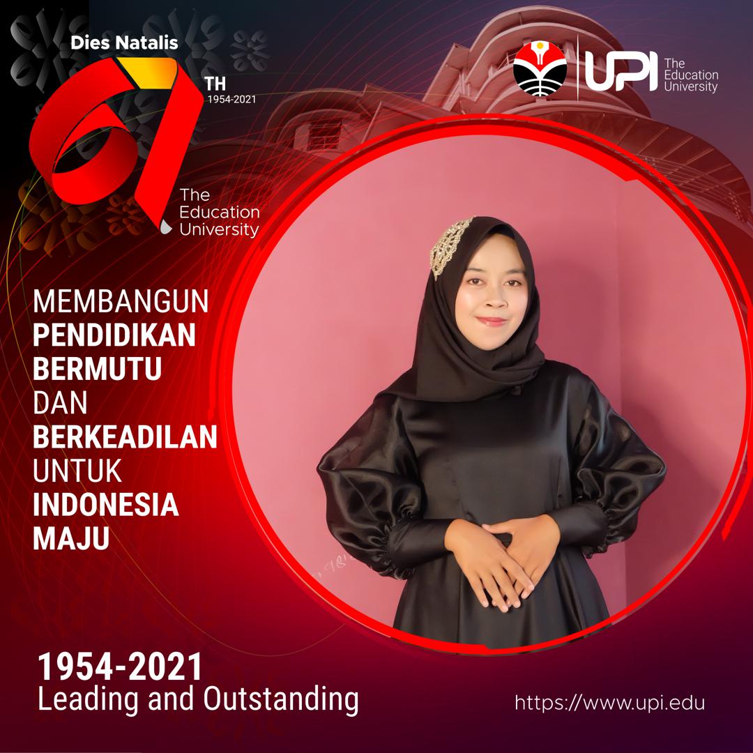 Intip Kesuksesan Puspa Nur Ayda Wisudawan terbaik tingkat FPTK UPI pada acara Wisuda Gelombang III Tahun 2021