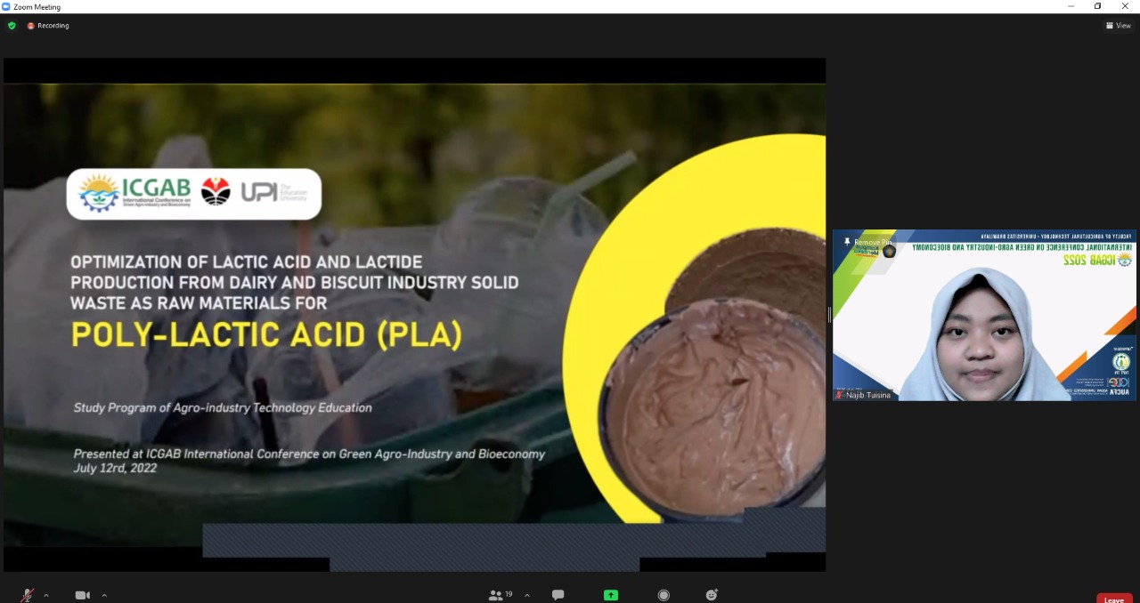 Tim Riset Kolaborasi Prodi Pendidikan Teknologi Agroindustri UPI – AGAVI Meraih Best Presenter pada Konferensi Internasional
