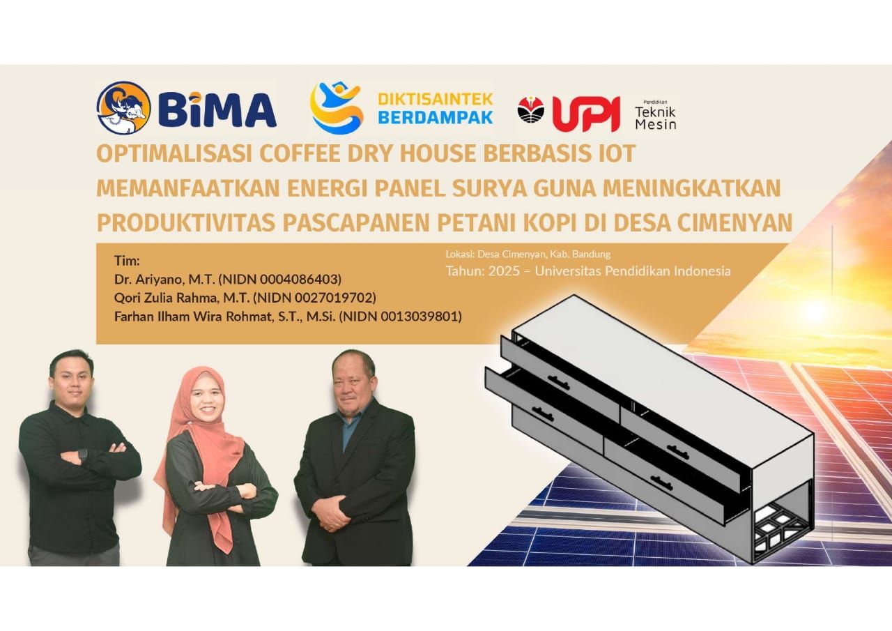 UPI Dorong Produktivitas Petani Kopi Cimenyan lewat Inovasi Coffee Dry House Berbasis IoT dan Energi Surya