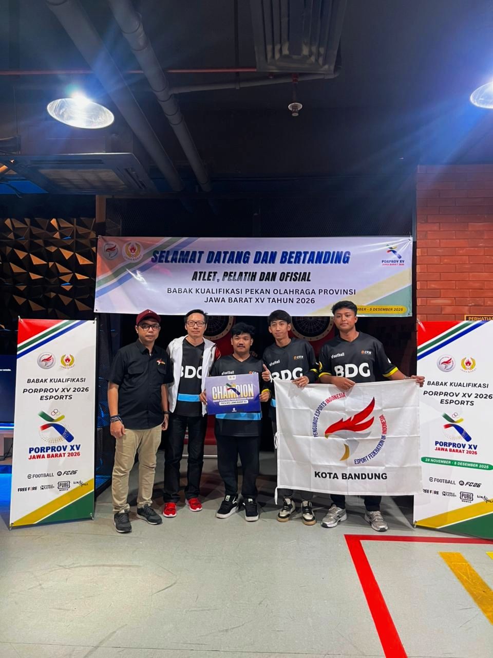 Riski Febriyansyah Raih Medali Emas eFootball di BK PORPROV Jabar XV 2026