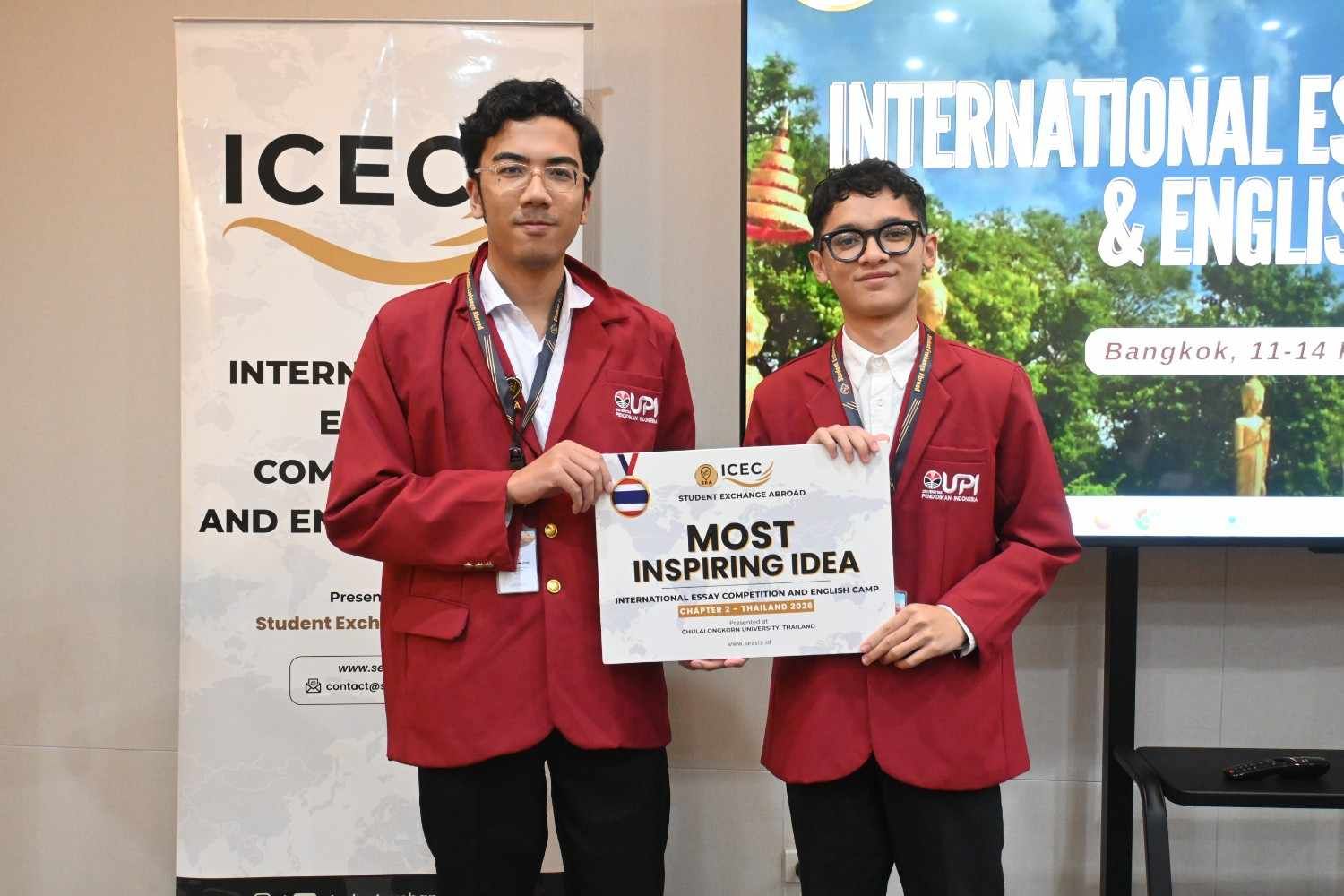 Mahasiswa FPTI UPI Raih Most Inspiring Idea pada Kompetisi Esai Internasional di Bangkok