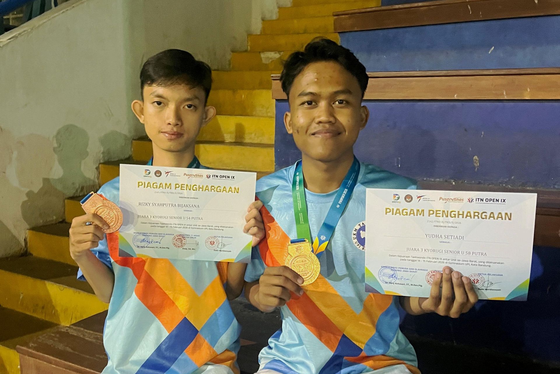 Mahasiswa Prodi Pendidikan Teknik Bangunan FPTI UPI Raih 2 Medali pada Kejuaraan Taekwondo ITN Open IX Se-Jawa Barat