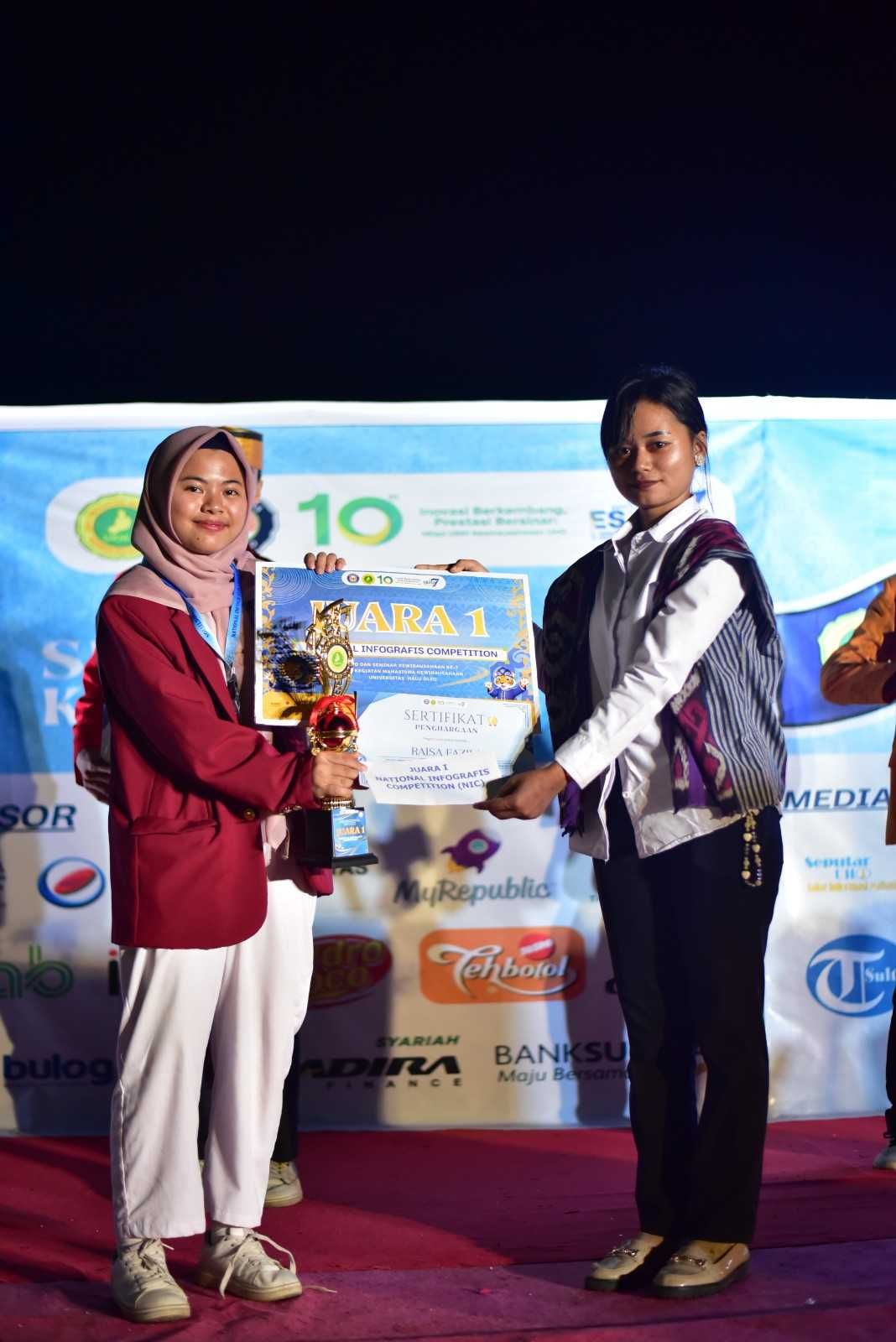Raisa Fazila, Mahasiswa Teknik Logistik FPTI UPI, Sabet Juara 1 Kompetisi Nasional Infografis 2026