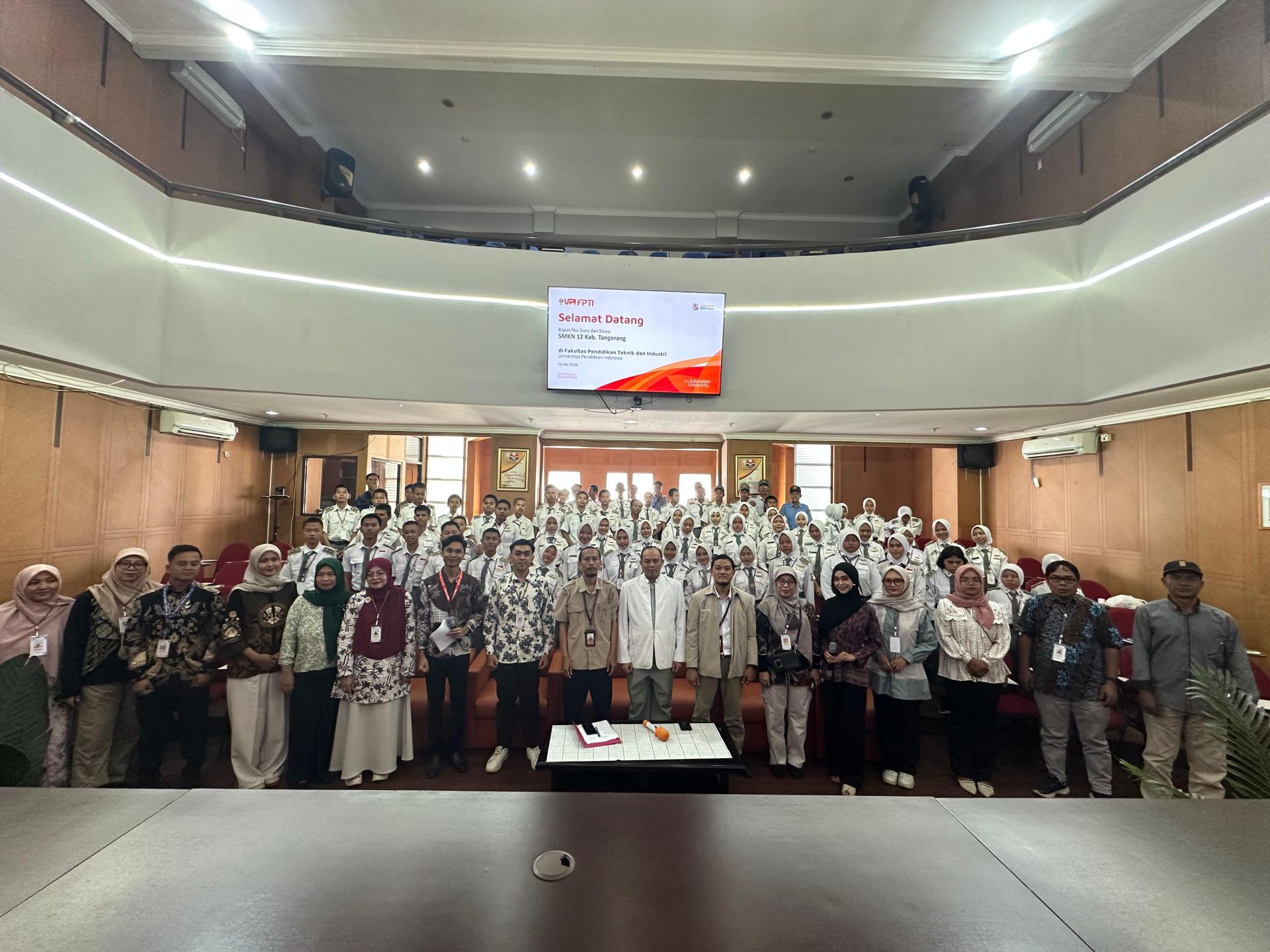FPTI UPI Terima Kunjungan Edukasi SMK 12 Kabupaten Tangerang, Kenalkan Dunia Perkuliahan dan Laboratorium Teknik