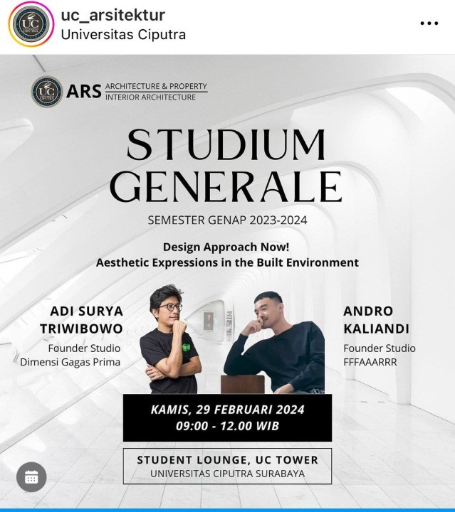 Sharing Session Arsitektur Interior Design