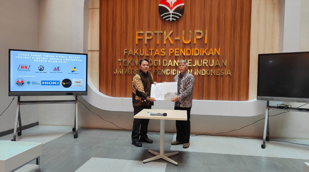 PRODI PENDIDIKAN TEKNIK OTOMOTIF FPTK UPI DAN PT. HIOKI INDONESIA TANDATANGANI PERJANJIAN KERJA SAMA UNTUK RISET DAN PENGEMBANGAN TEKNOLOGI KENDARAAN LISTRIK