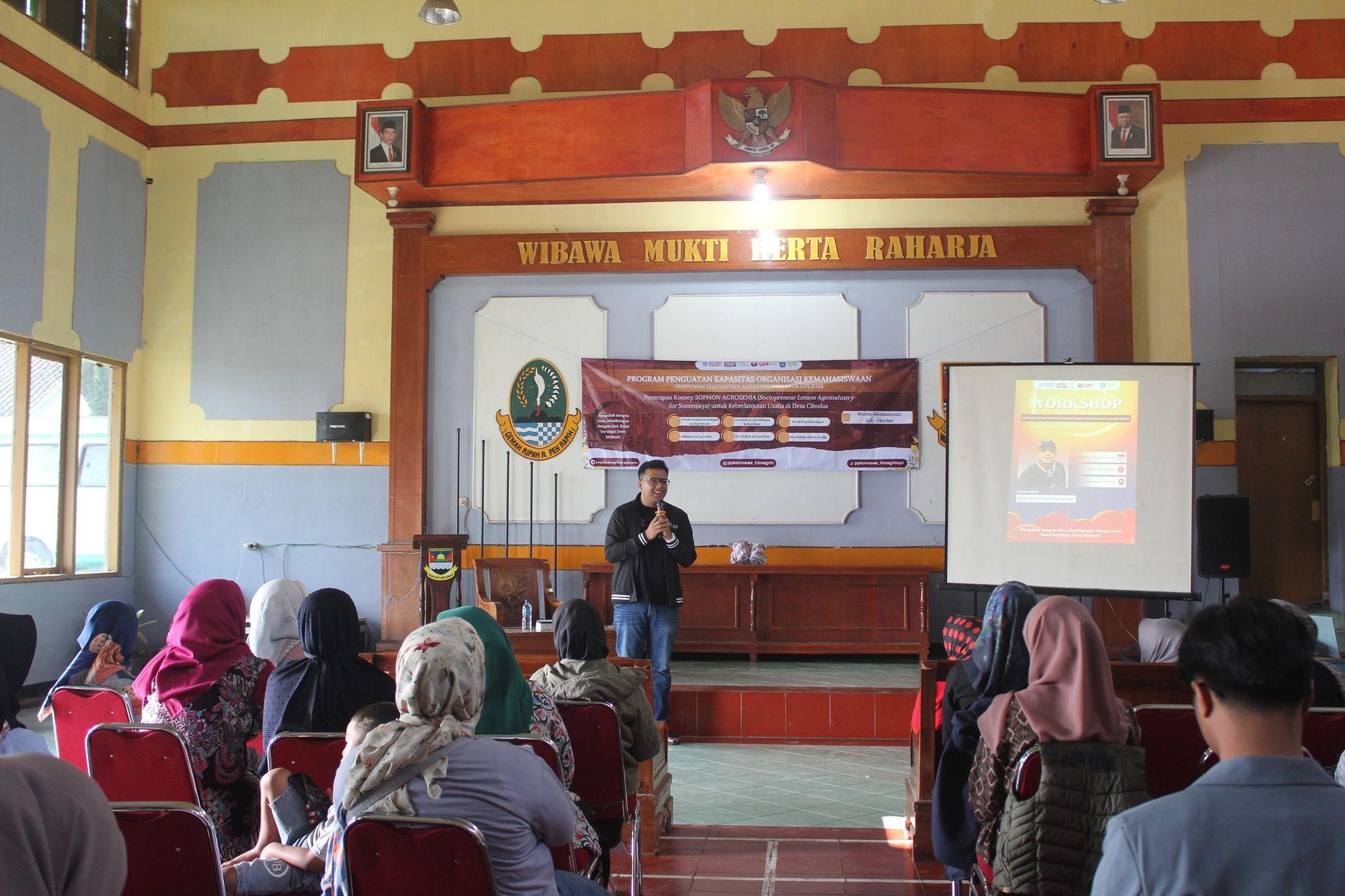 “PENYELENGGARAAN WORKSHOP OLEH PPK ORMAWA HIMAGRIN MENGENAI STRATEGI KEUANGAN UNTUK PRODUK LOKAL”