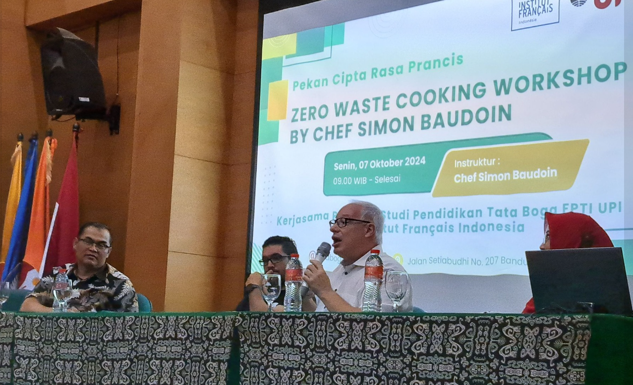 Implementasi kerjasama antara Pendidikan Tata Boga UPI dan Institut Francais Indonesia dalam Workshop Zero Waste Cooking