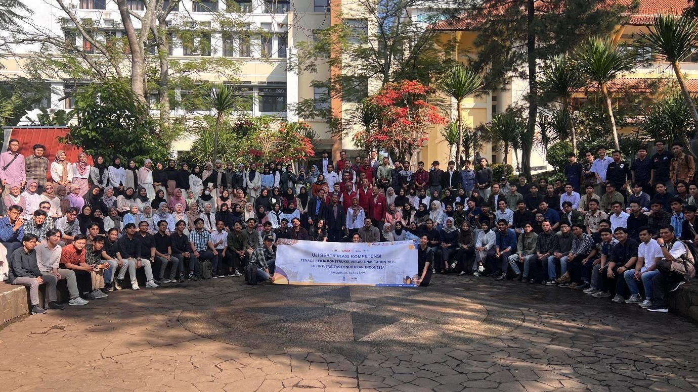 Mahasiswa FPTI UPI Program Studi Pendidikan Teknik Bangunan Ikuti Uji Sertifikasi Kompetensi Tenaga Kerja Konstruksi Vokasional 2025