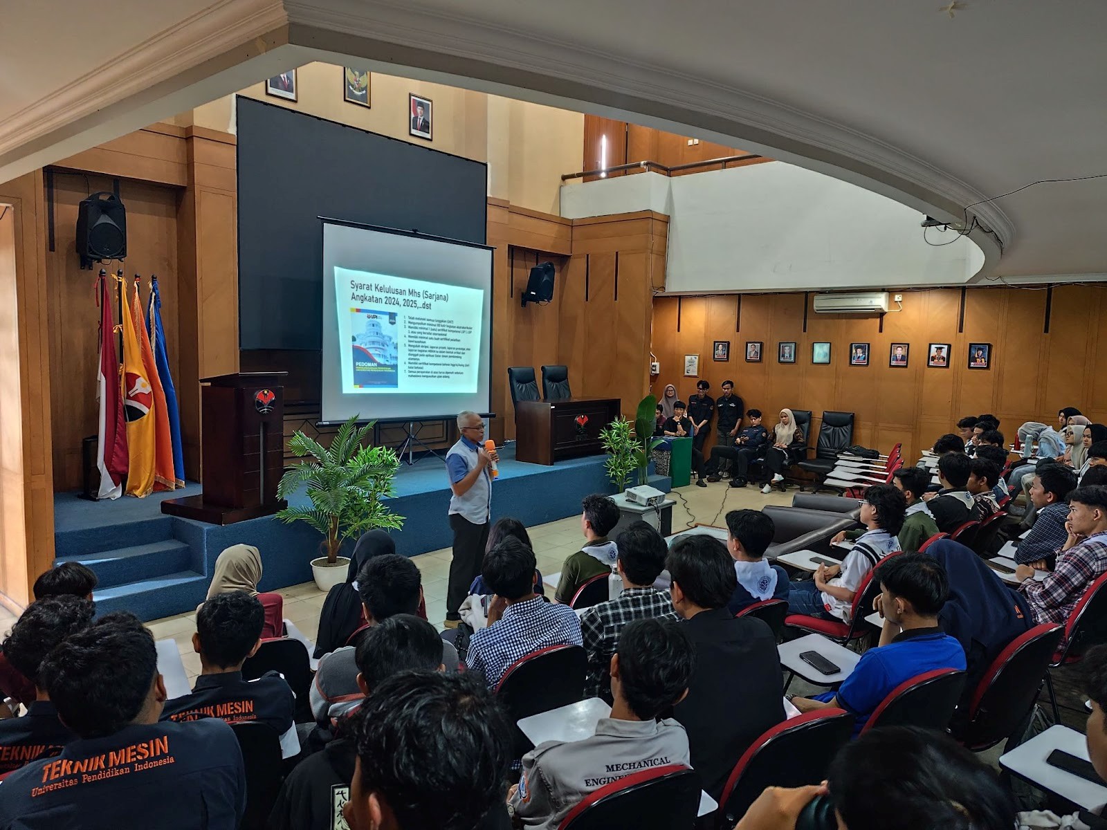 Prodi Pendidikan Teknik Mesin Sosialisasikan Syarat Lulus 100 Poin Kegiatan Ekstrakurikuler dan Peraturan Disiplin Mahasiswa